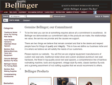 Tablet Screenshot of genuinebellinger.com